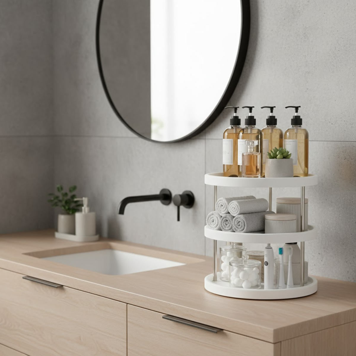 Organizador Giratorio Condimentos Cocina 3 Niveles Multiuso-2