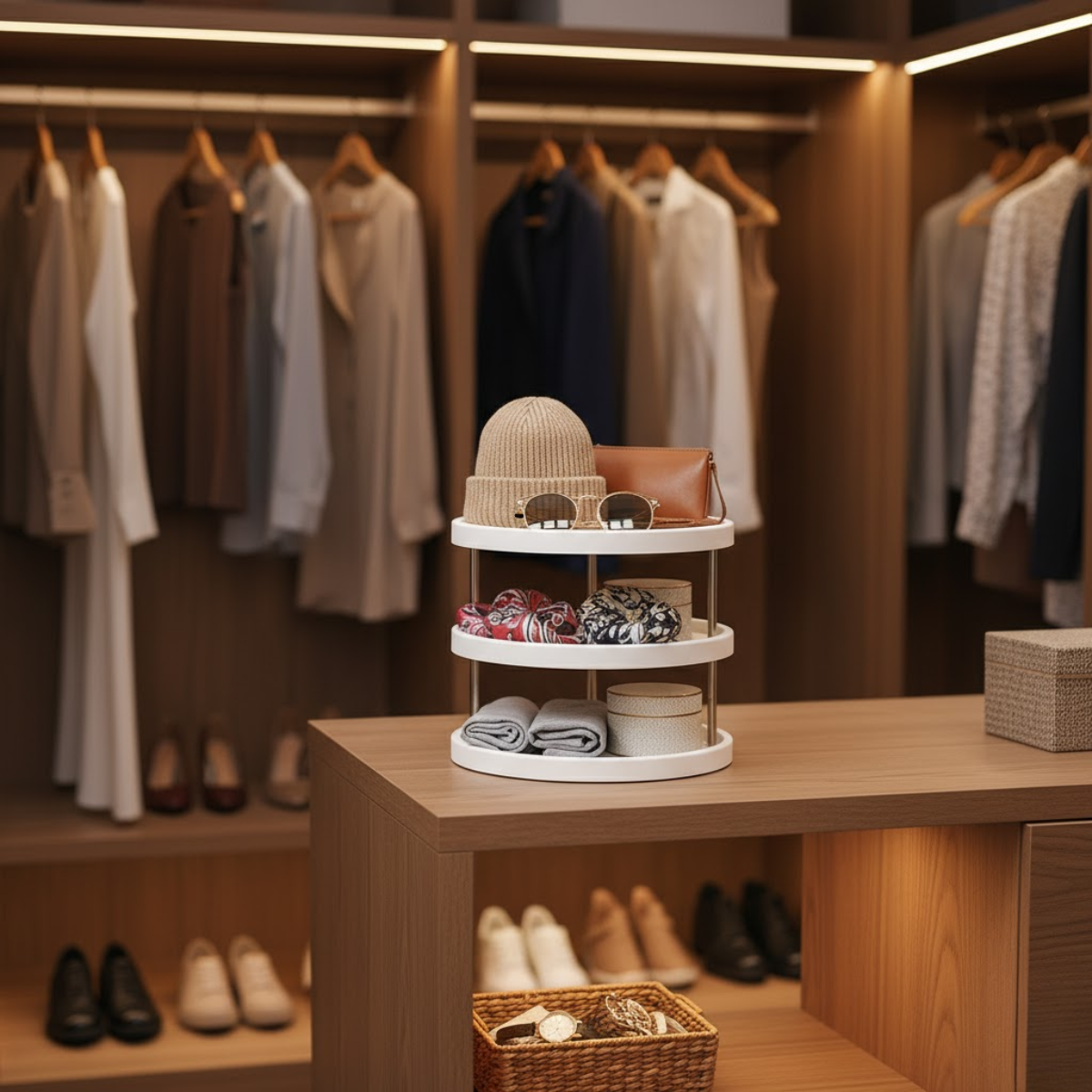 Organizador Giratorio Condimentos Cocina 3 Niveles Multiuso-3