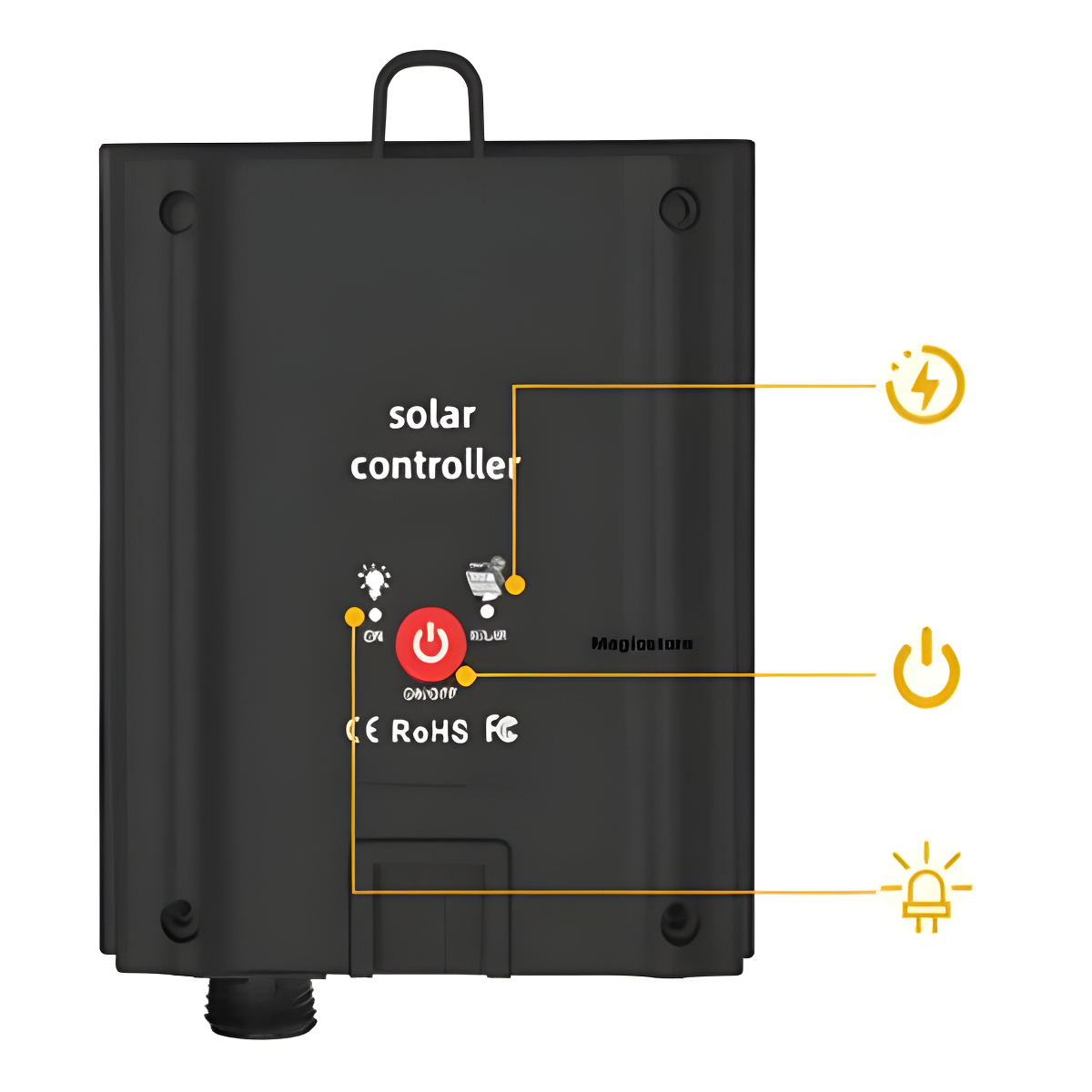 Guirnalda Focos Exterior Recarga Solar 5 Metros Luz Calida-4