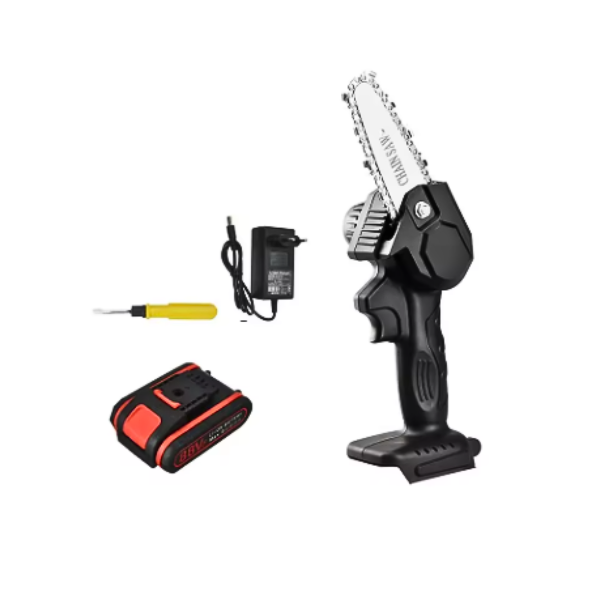 Mini Motosierra Eléctrica Inalámbrica Portátil De 6 Pulgadas-1