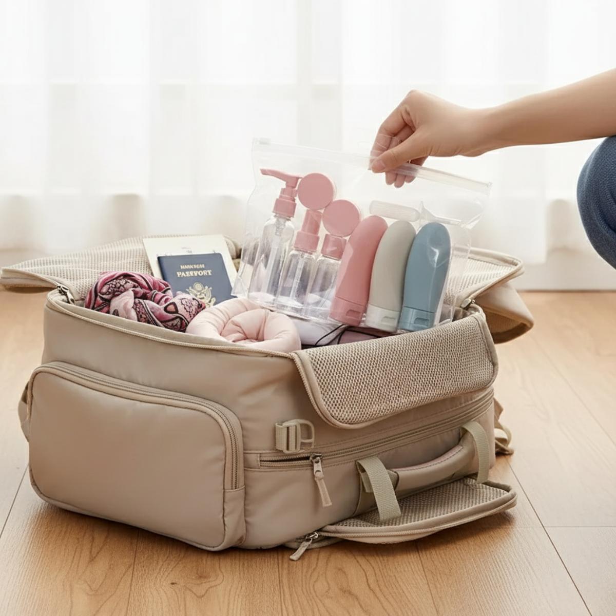 Organizador Viaje: Botellas Spray Silicona Cuidado Personal-7