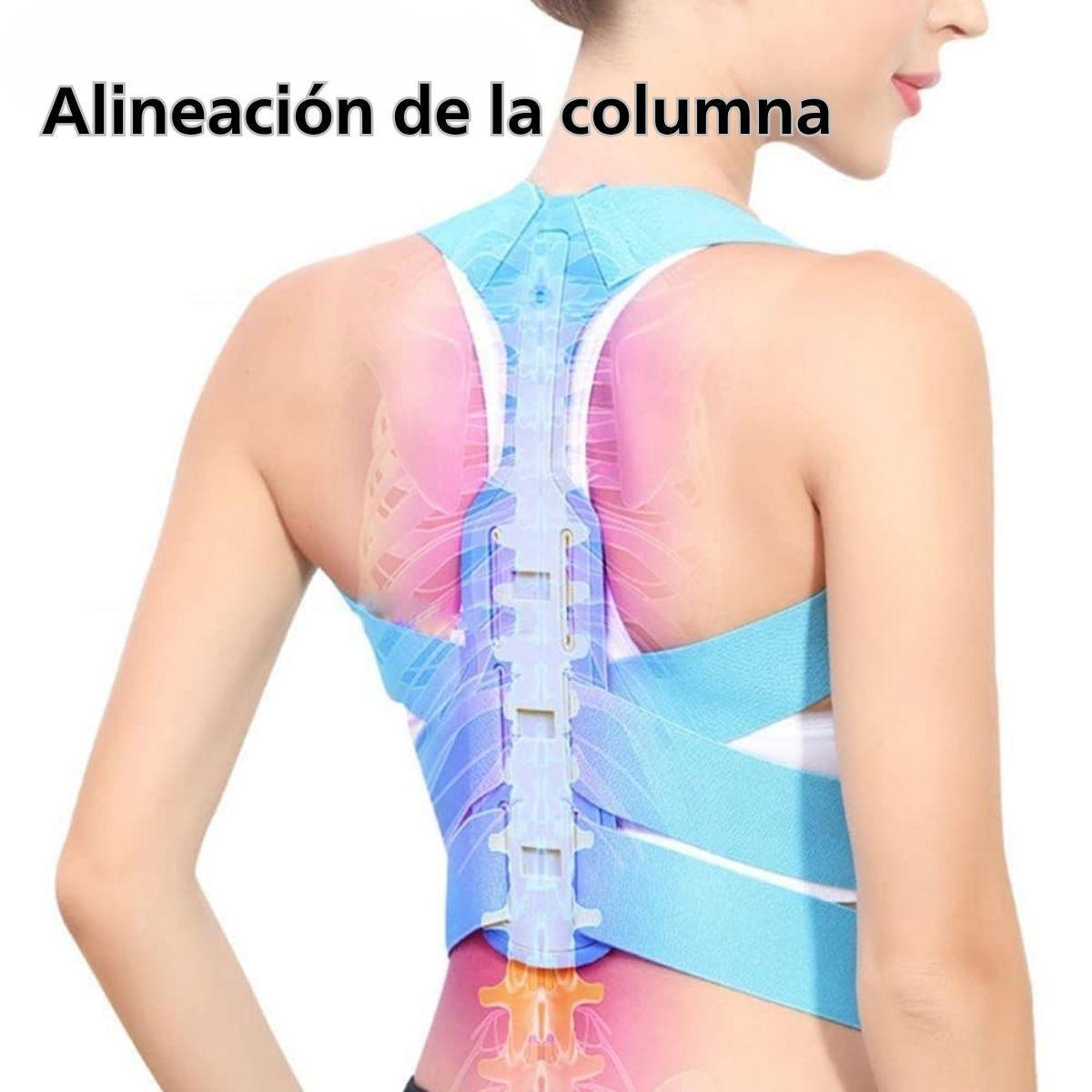 Corrector De Postura Invisible Soporte Espalda Hombros Gris-4