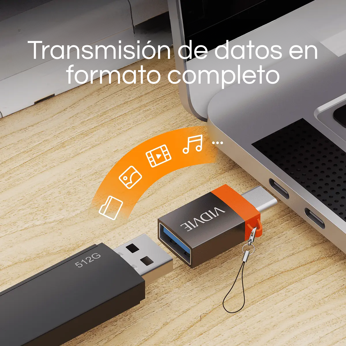 Adaptador Portátil Otg Usb A Usb-c-5