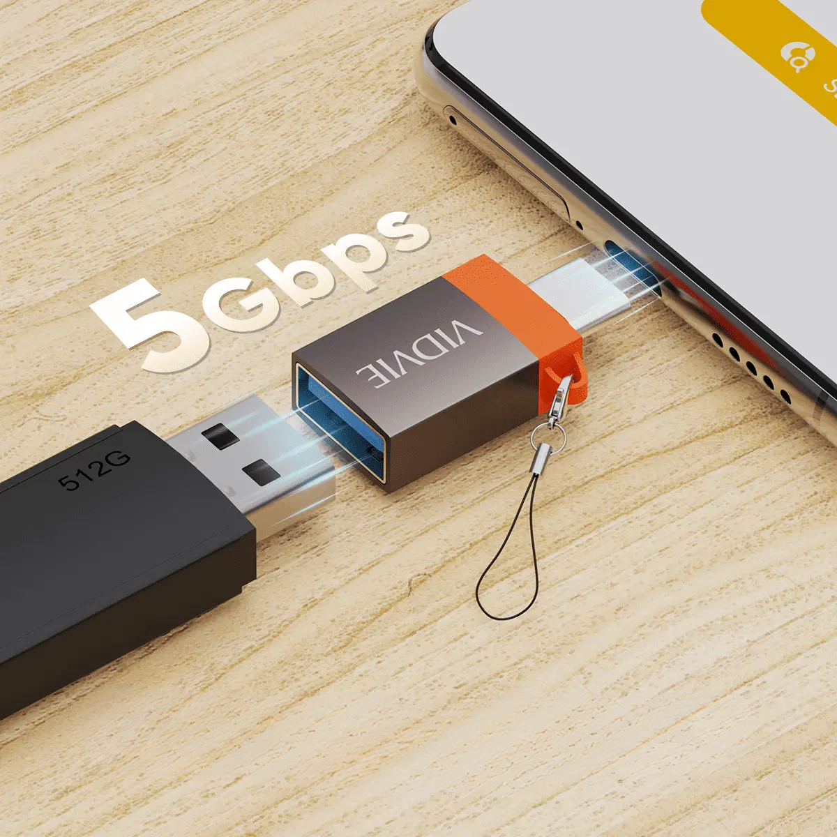 Adaptador Portátil Otg Usb A Usb-c-6