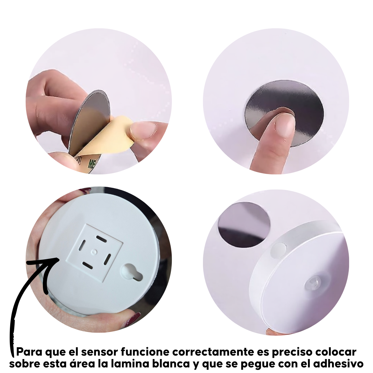 Lampara Led Sensor Movimiento Recargable Closet Y Pasillos-4