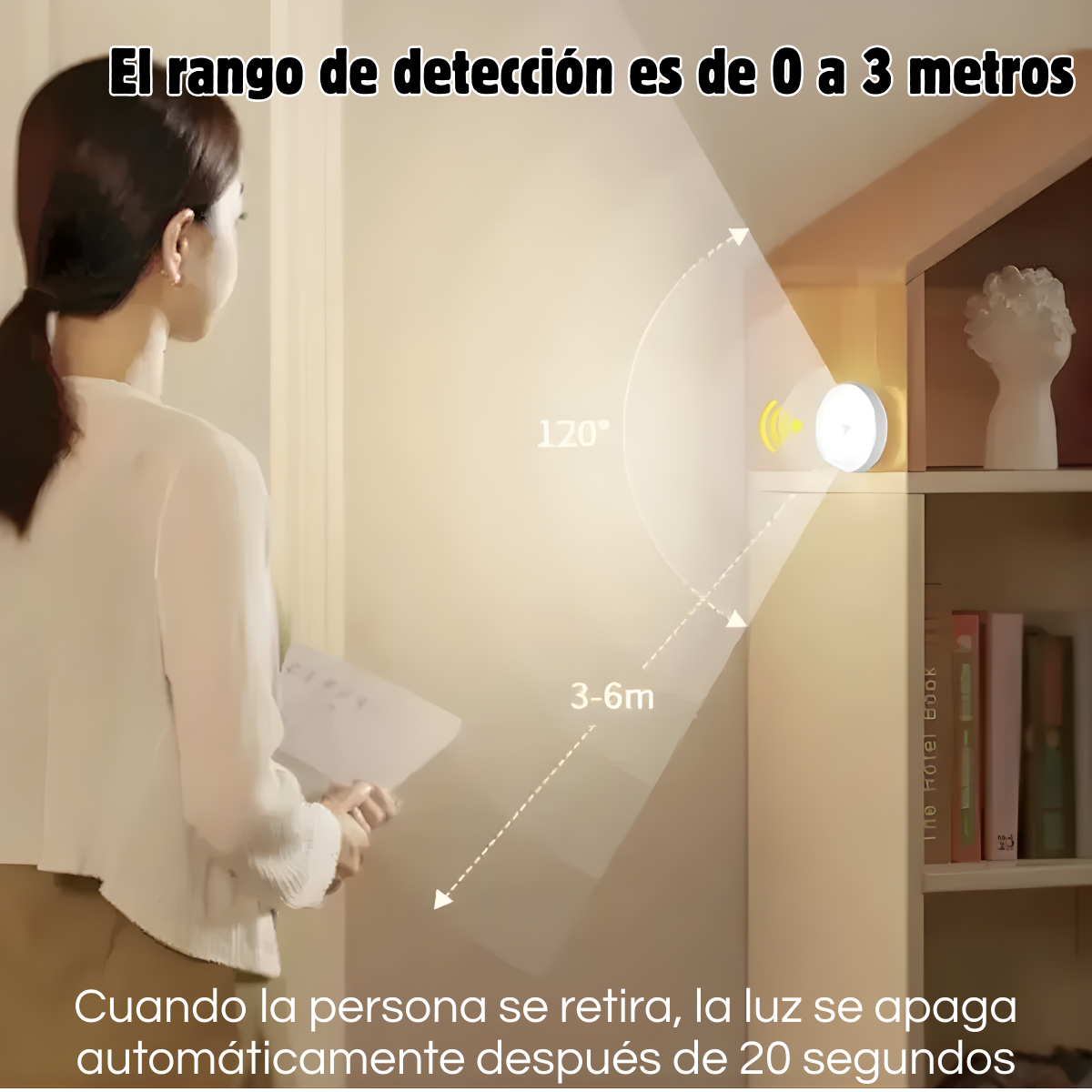 Lampara Led Sensor Movimiento Recargable Closet Y Pasillos-6