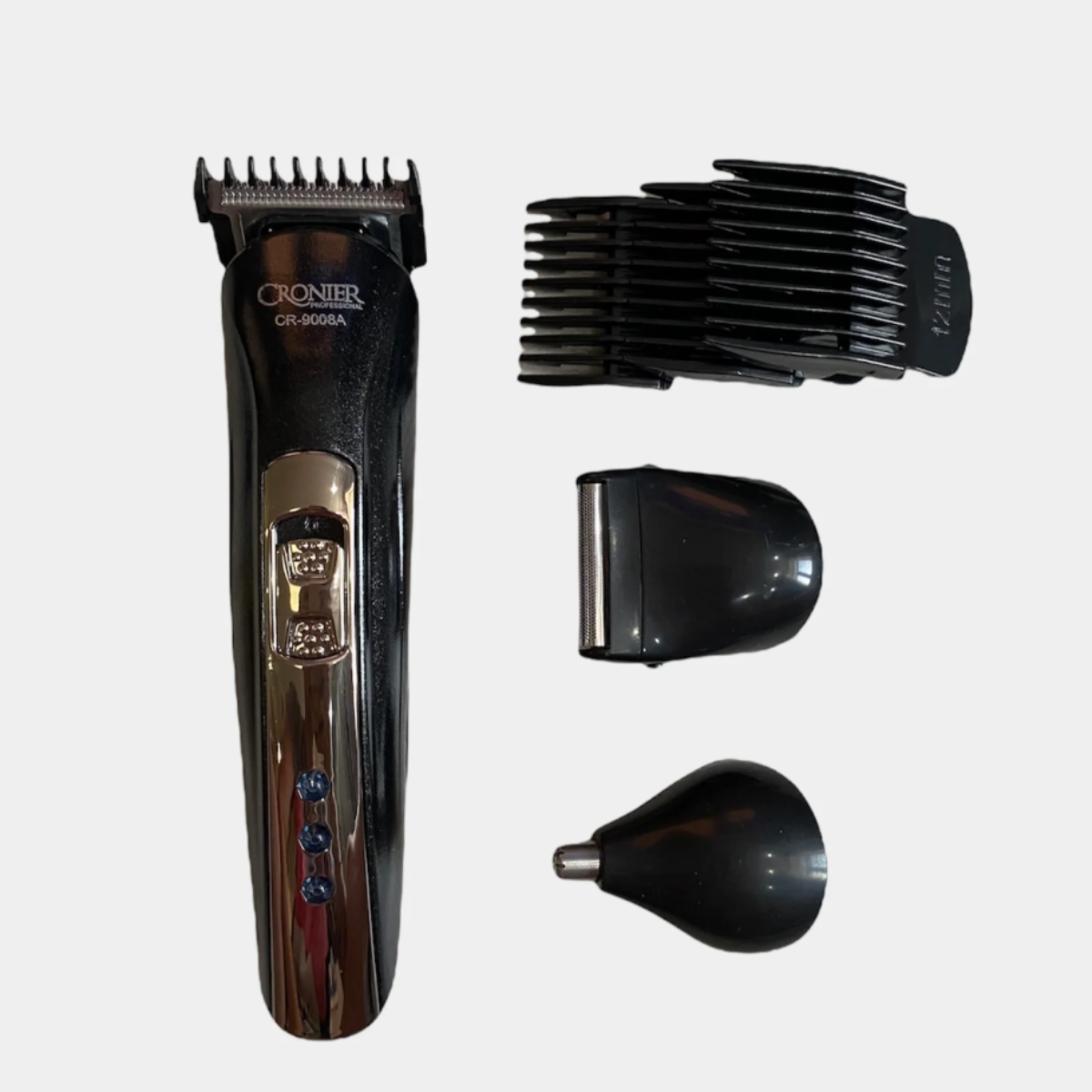 Maquina De Afeitar Portatil Hombre Cortapelo Barba Nariz 3en1 Recargable-4