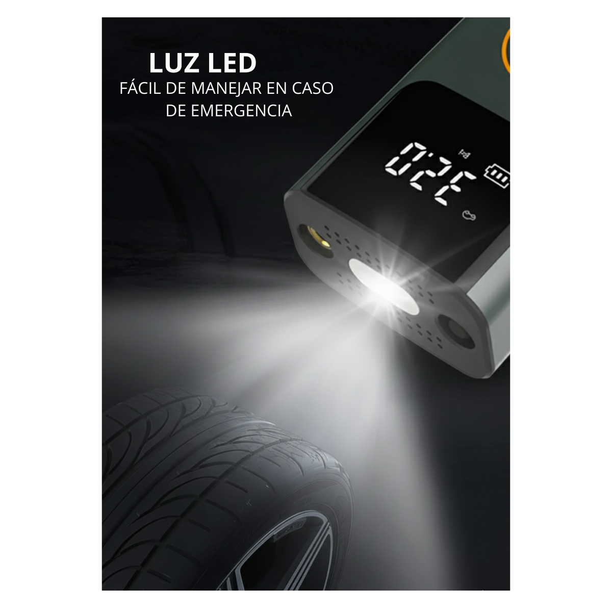 Compresor Inflador Bomba De Aire Portátil Eléctrico-3
