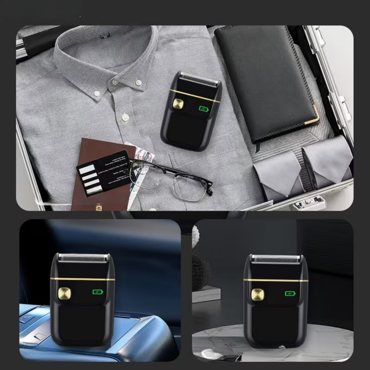 Afeitadora Rasuradora Barba Electrica Sk 7066 Recargable Usb-5