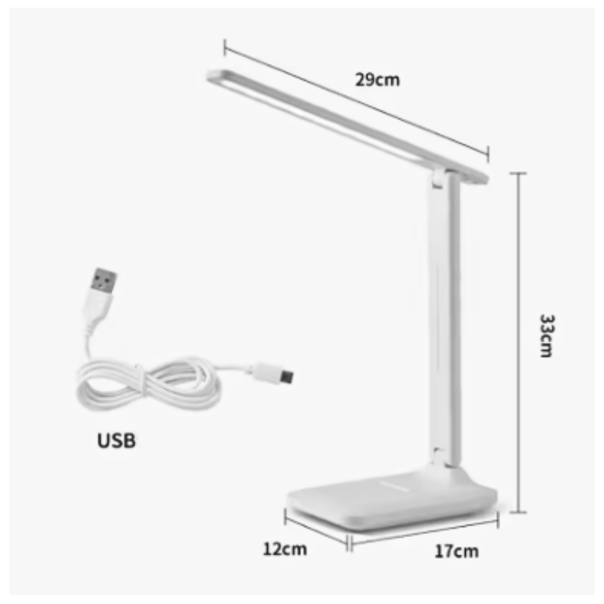 Lámpara De Escritorio Luz Led Plegable Luz Natural-2