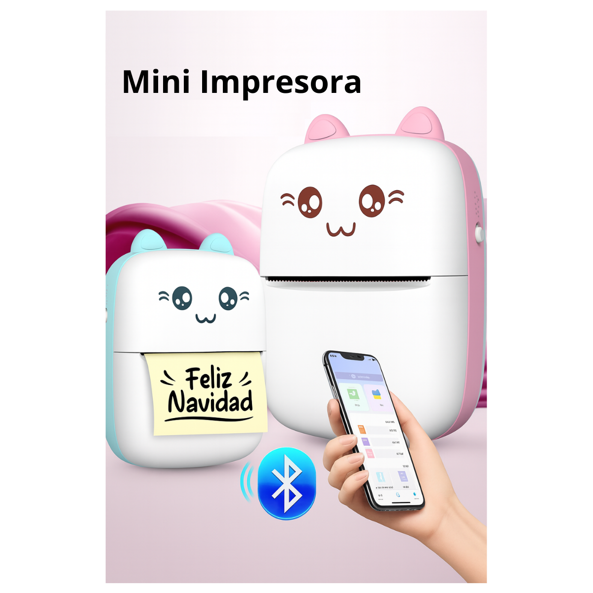 Mini Impresora De Etiquetas Y Fotos 58mm Bluetooth Portátil-1