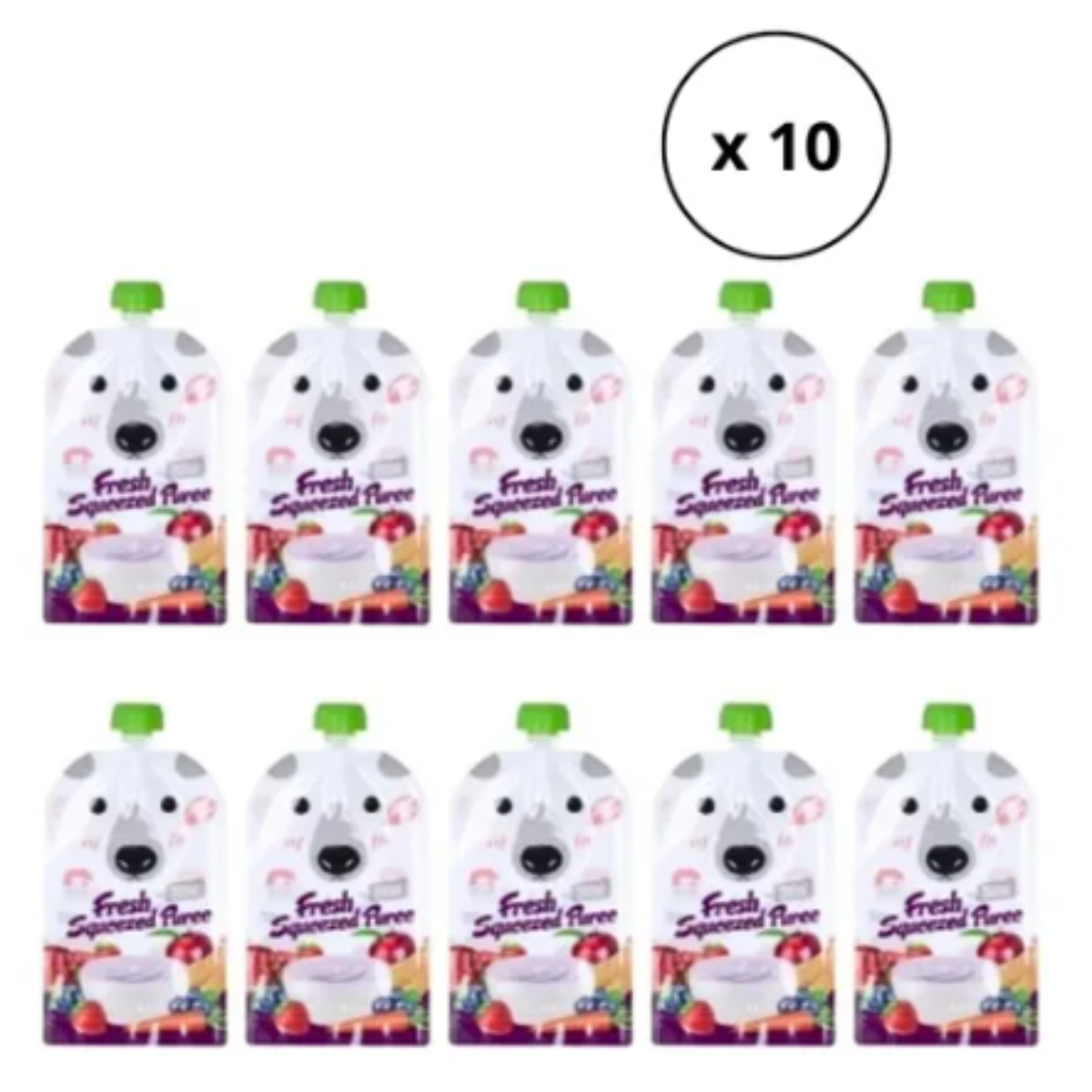 Pack 10 Bolsas Empacadora Para Colados Papilla Bebes 200ml-2