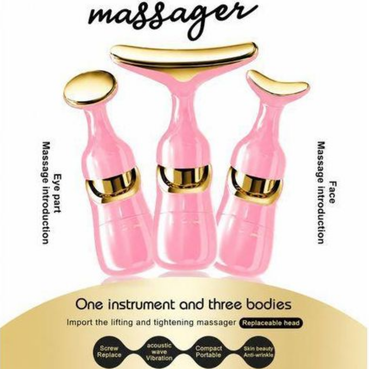 Kit Masajeador Facial Cuello 3 En 1 Lifting Reafirmante-6