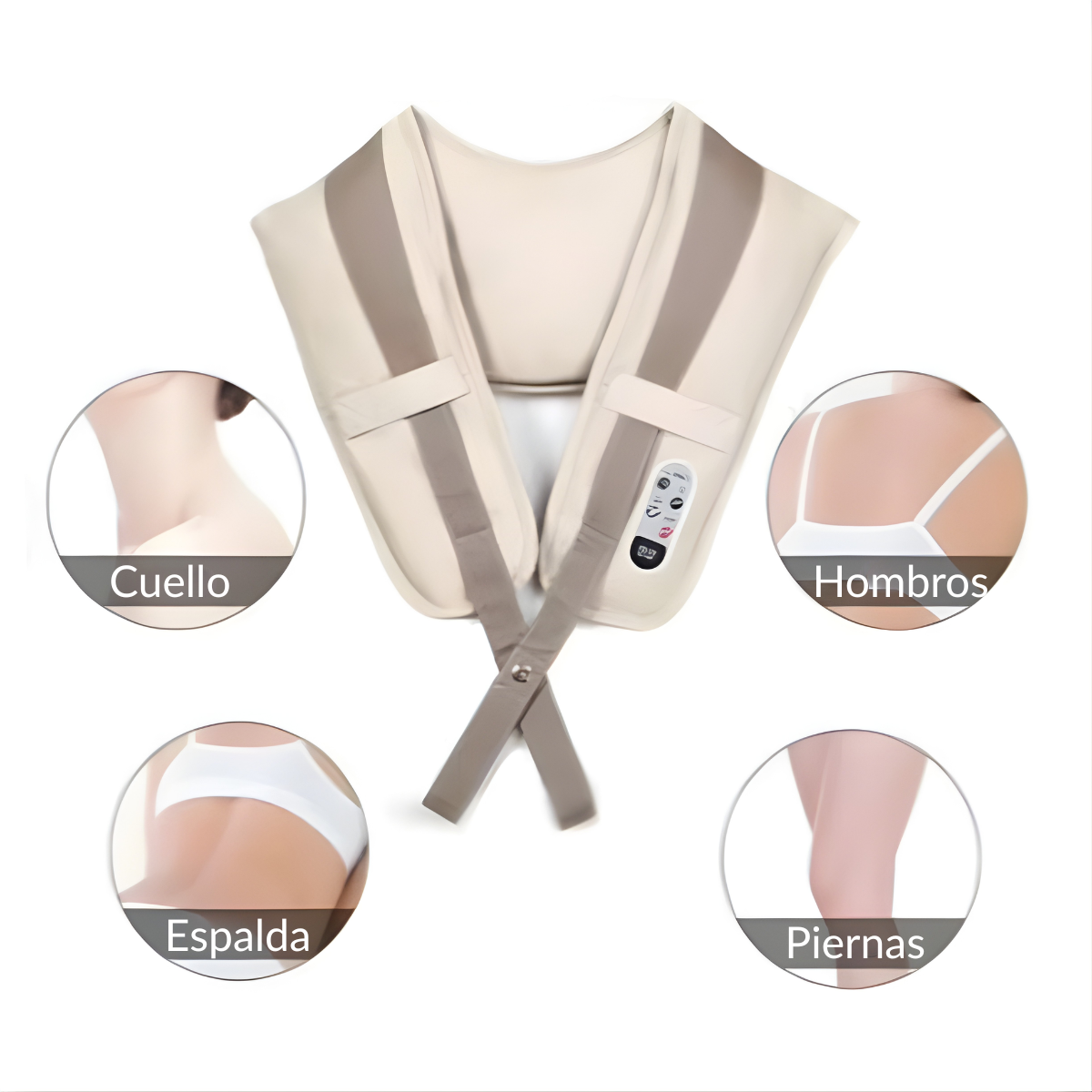 Masajeador Cervical Cuello Hombros Con Calor Infrarrojo-3