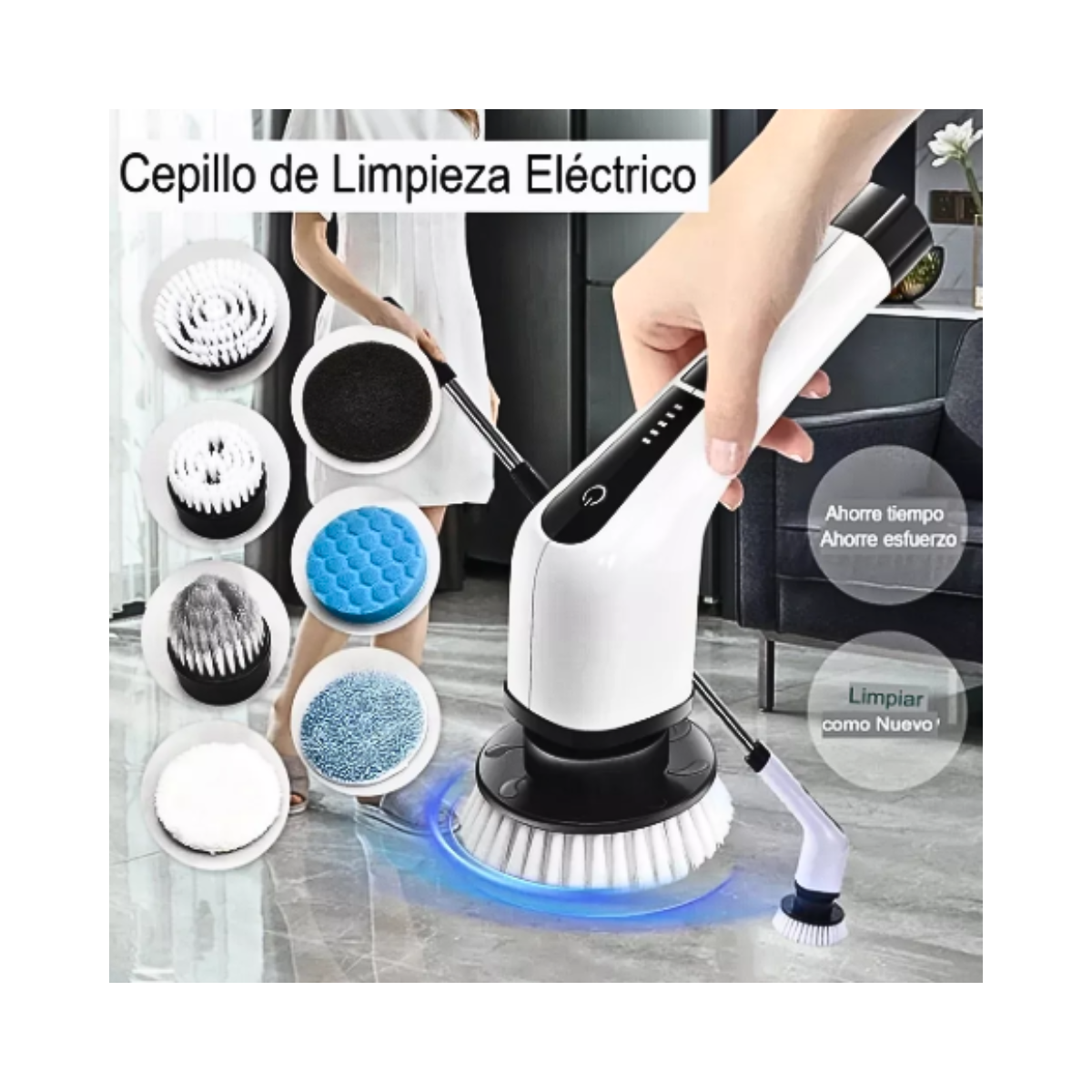 Cepillo Limpieza Eléctrico Inalámbrico Multiuso 7 En 1-6