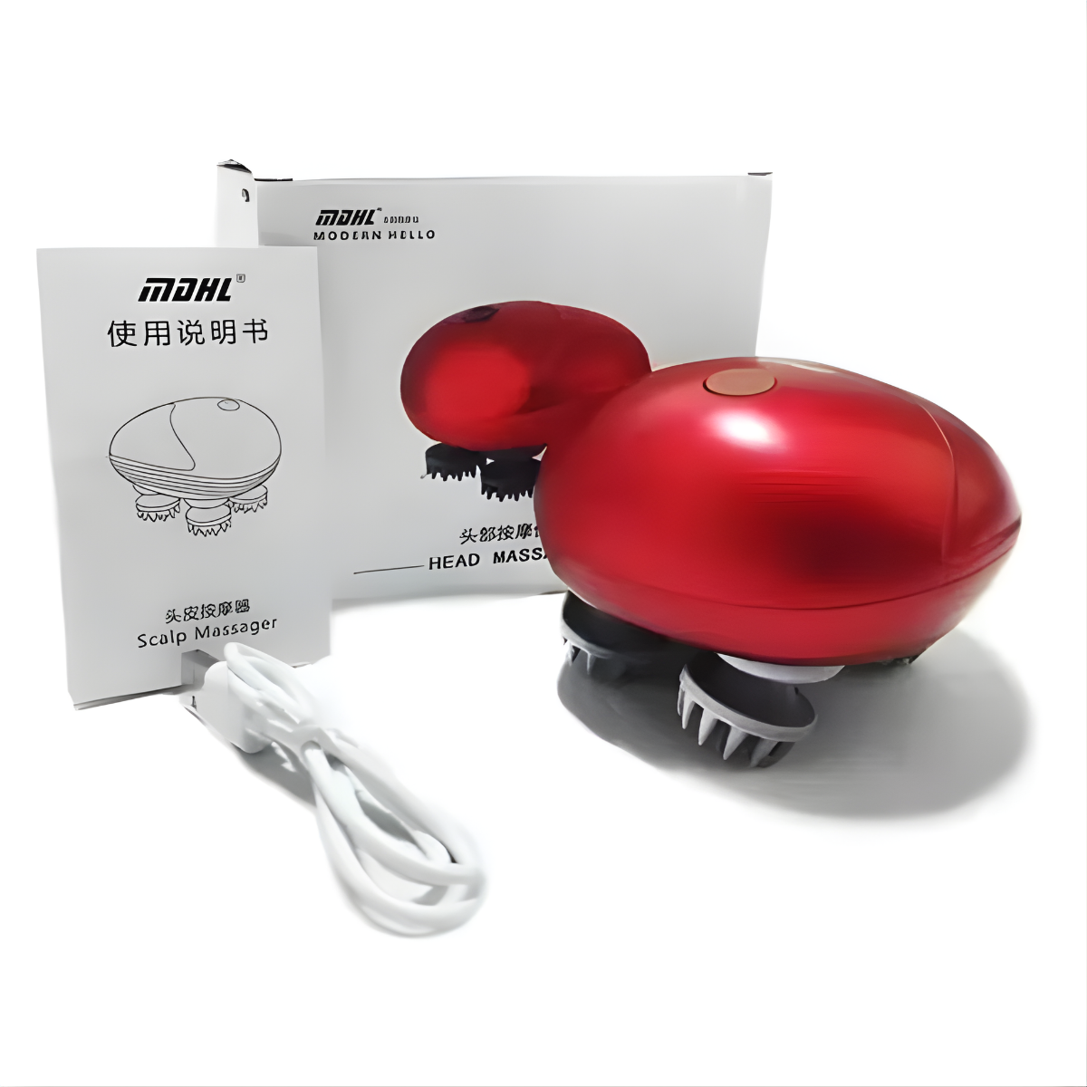 Masajeador De Cabeza Cuero Cabelludo Portatil Electrico-7