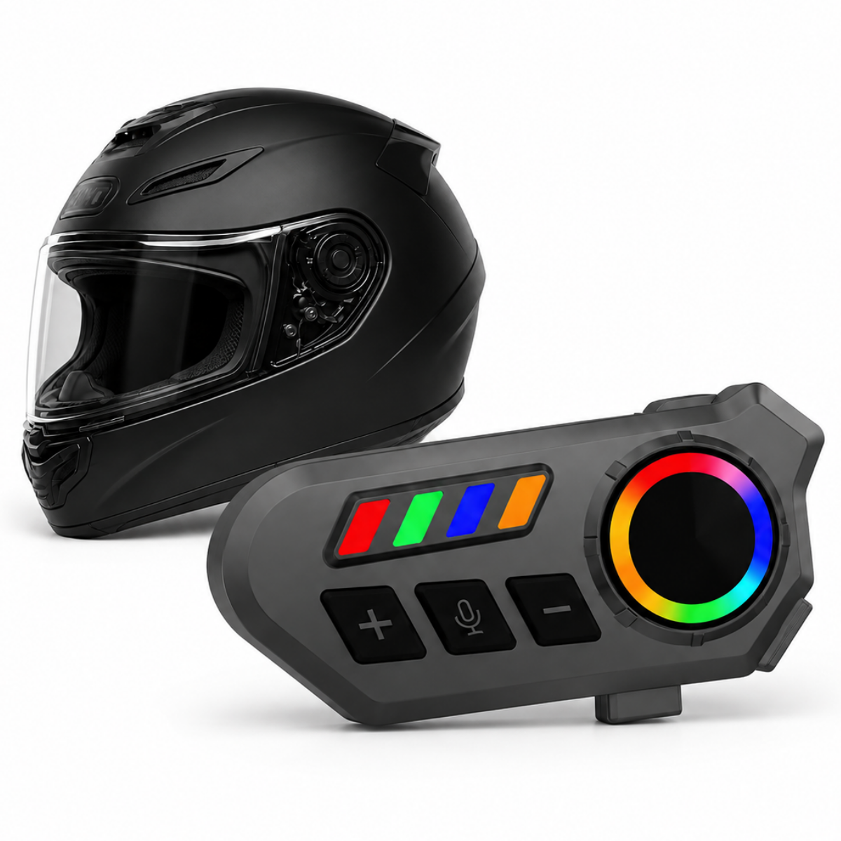Audifonos Manos Libres Para Casco De Moto Intercomunicador-3