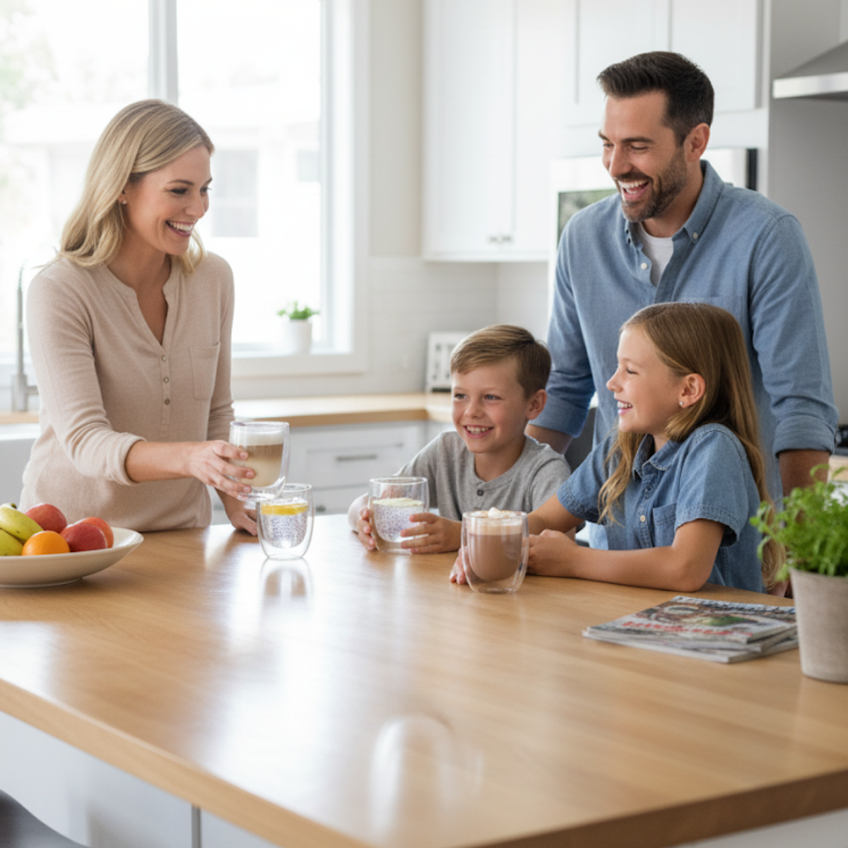 Pack 2 Tazas Vasos Vidrio Para Café Té Multiuso 200ml-6