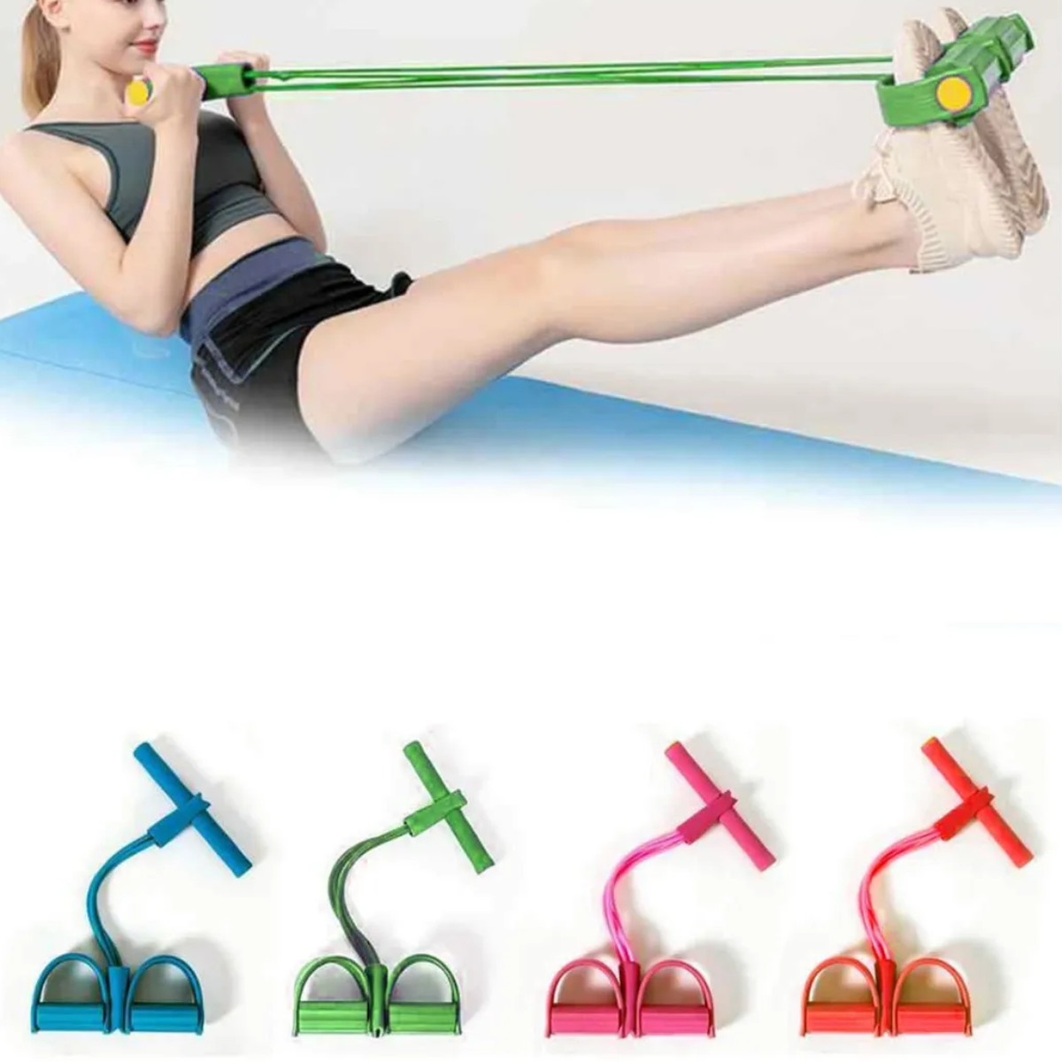 Banda Elastica Con Pedal Body Trimmer Ejercicio En Casa-4