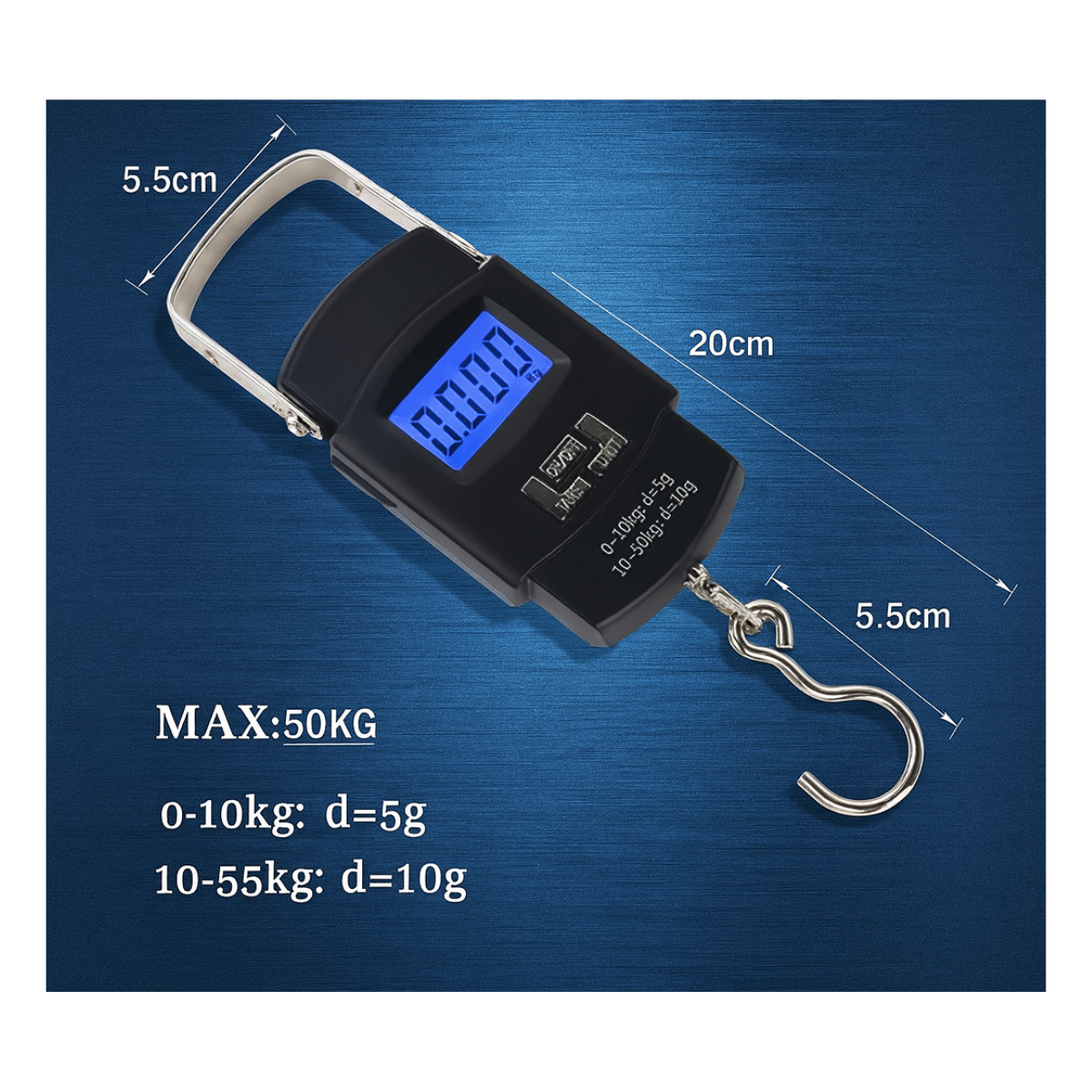 Balanza Pesa Gramera Colgante Digital 0-50 Kg Pantalla Lcd-4