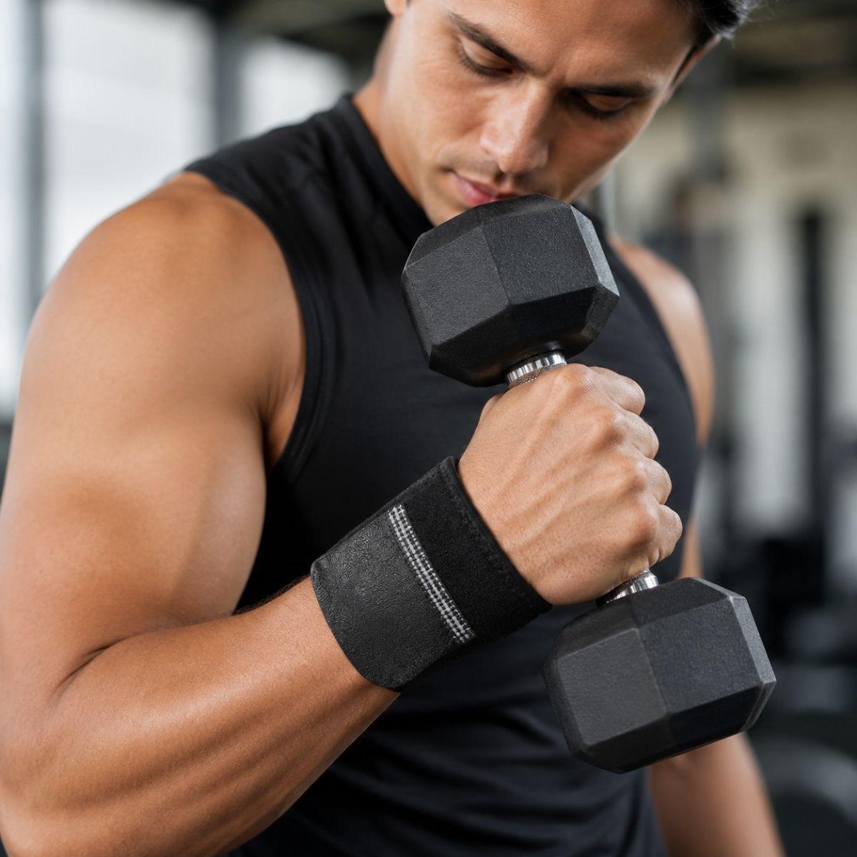 Munequera De Neopreno Ajustable Soporte Deportivo Gym-3