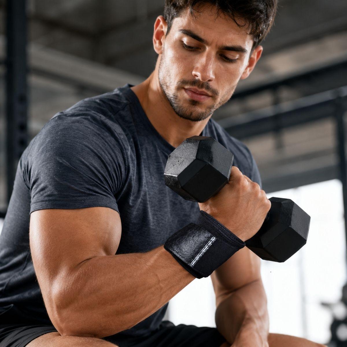 Munequera De Neopreno Ajustable Soporte Deportivo Gym-4