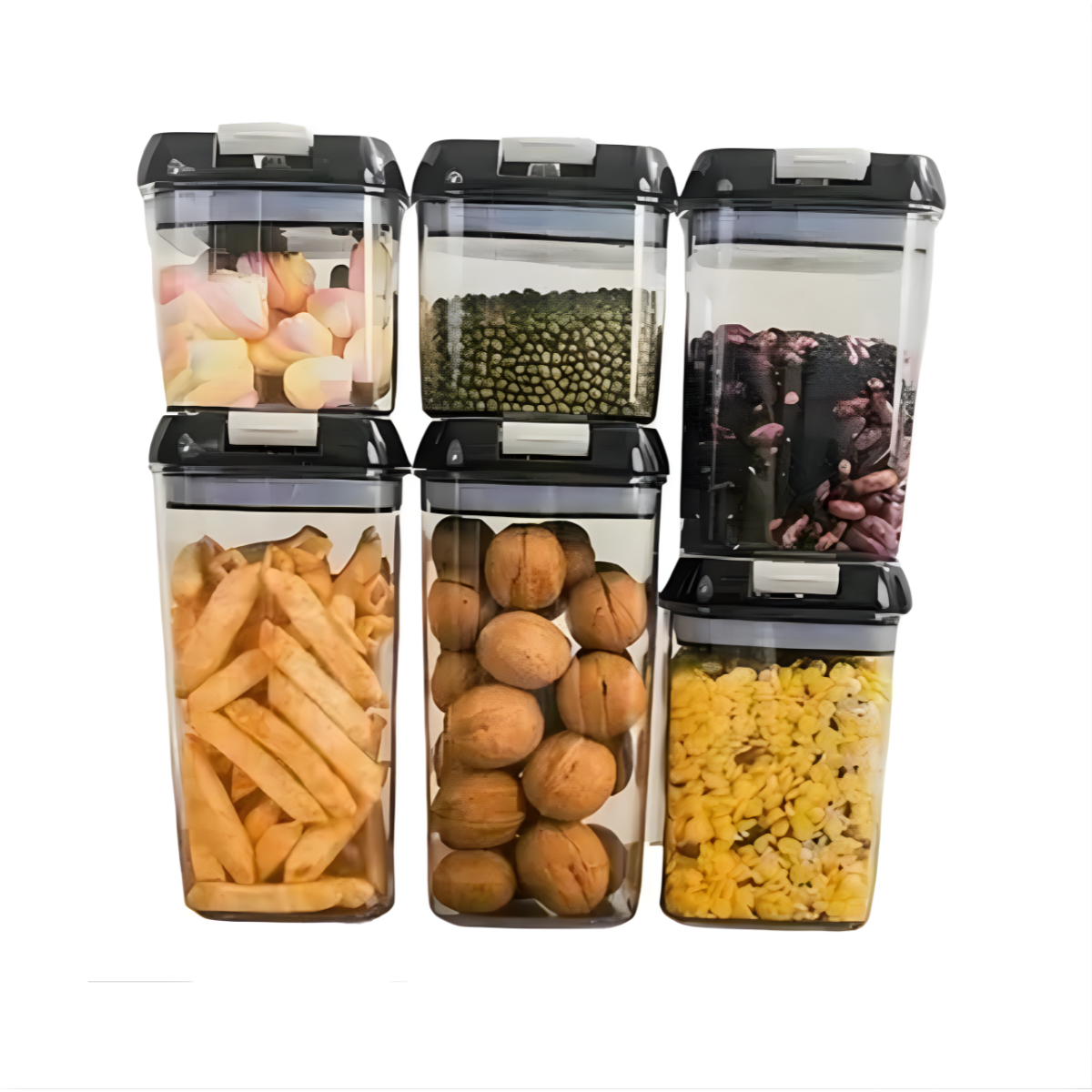 Set Tupper 6 Contenedores Hermeticos Organizadores Multiuso-4