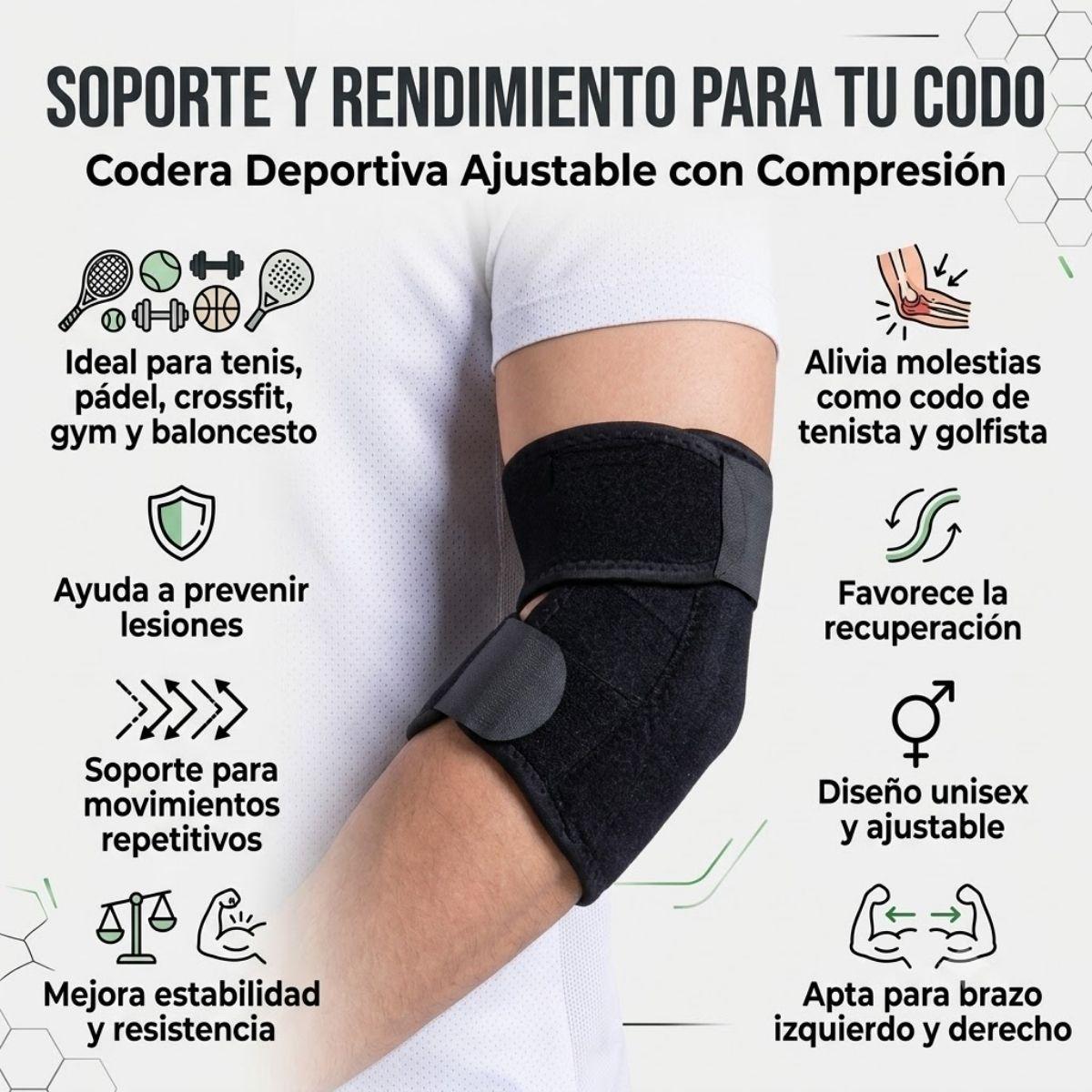 Codera Deportiva Ajustable Deroyal Soporte Compresion-3