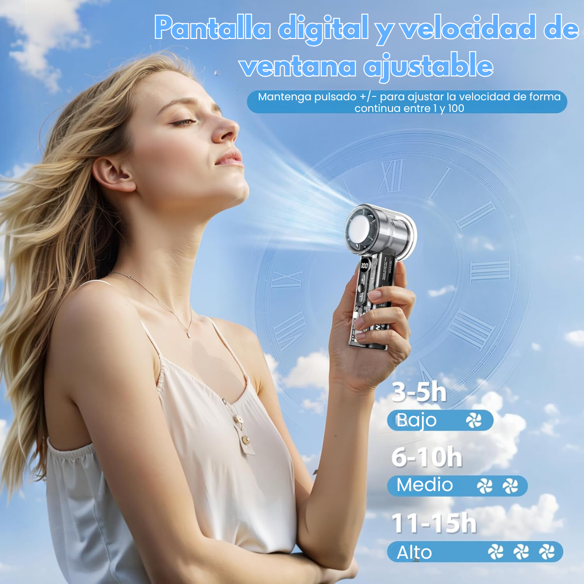 Mini Ventilador Portatil Turbo Recargable Pantalla Led-3