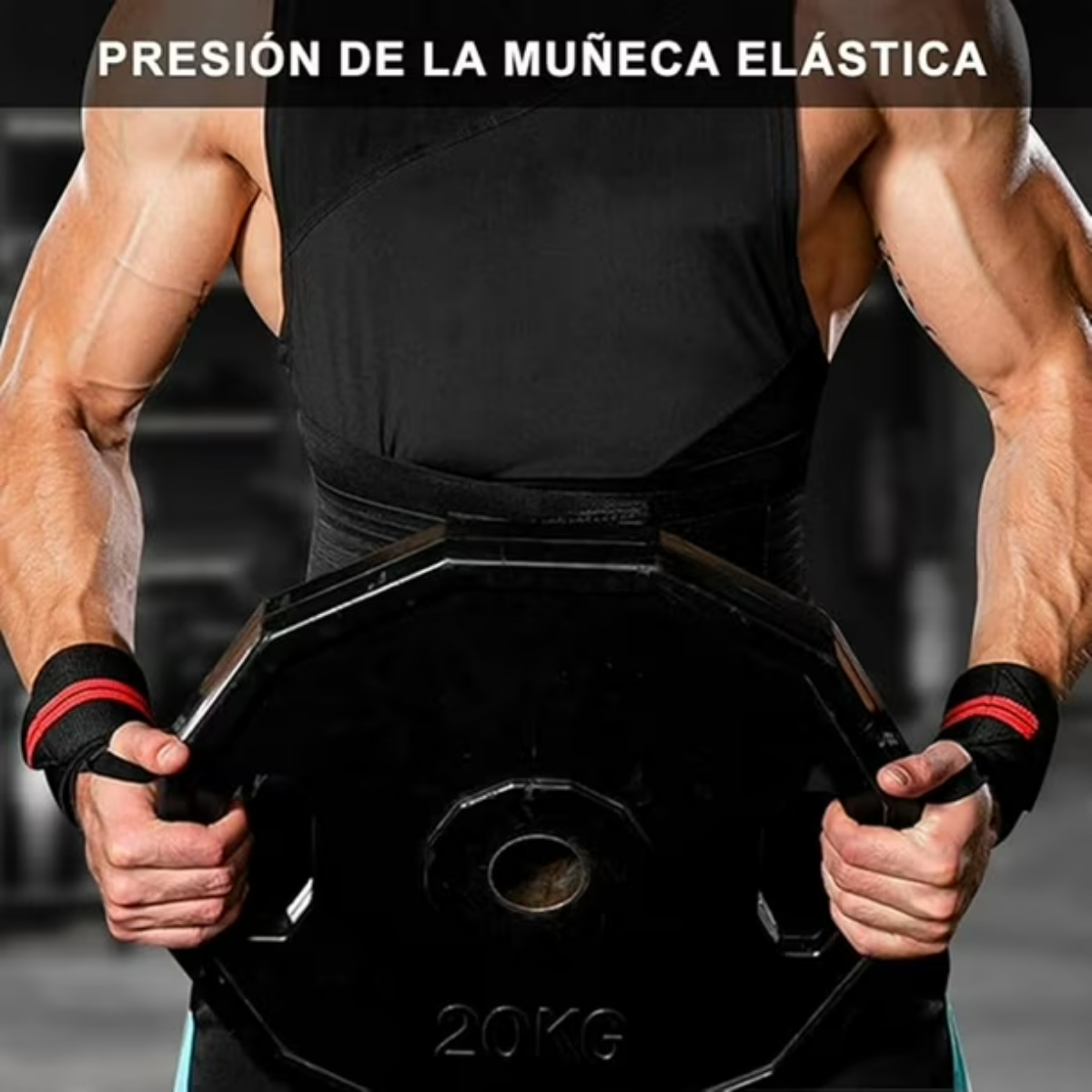 Munequera Deportiva Elasticada Compresion Crossfit Gym-3