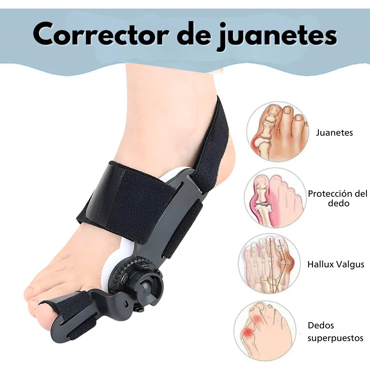Corrector De Juanetes Feetifix Ortopedico Ajustable 1 Un-2