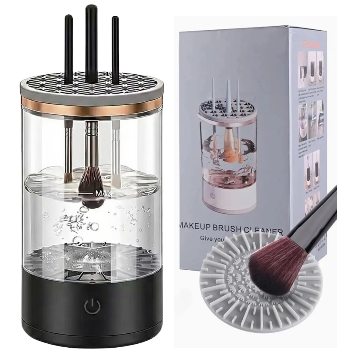 Limpiador Electrico Brochas Maquillaje Automatico Portatil-7