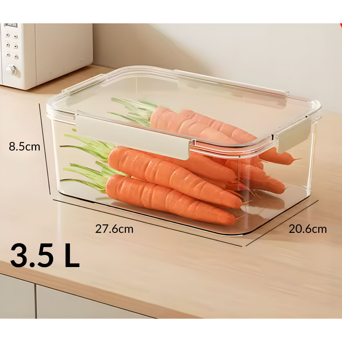 Set 5 Contenedores Taper Tupper Transparente Herméticos-4