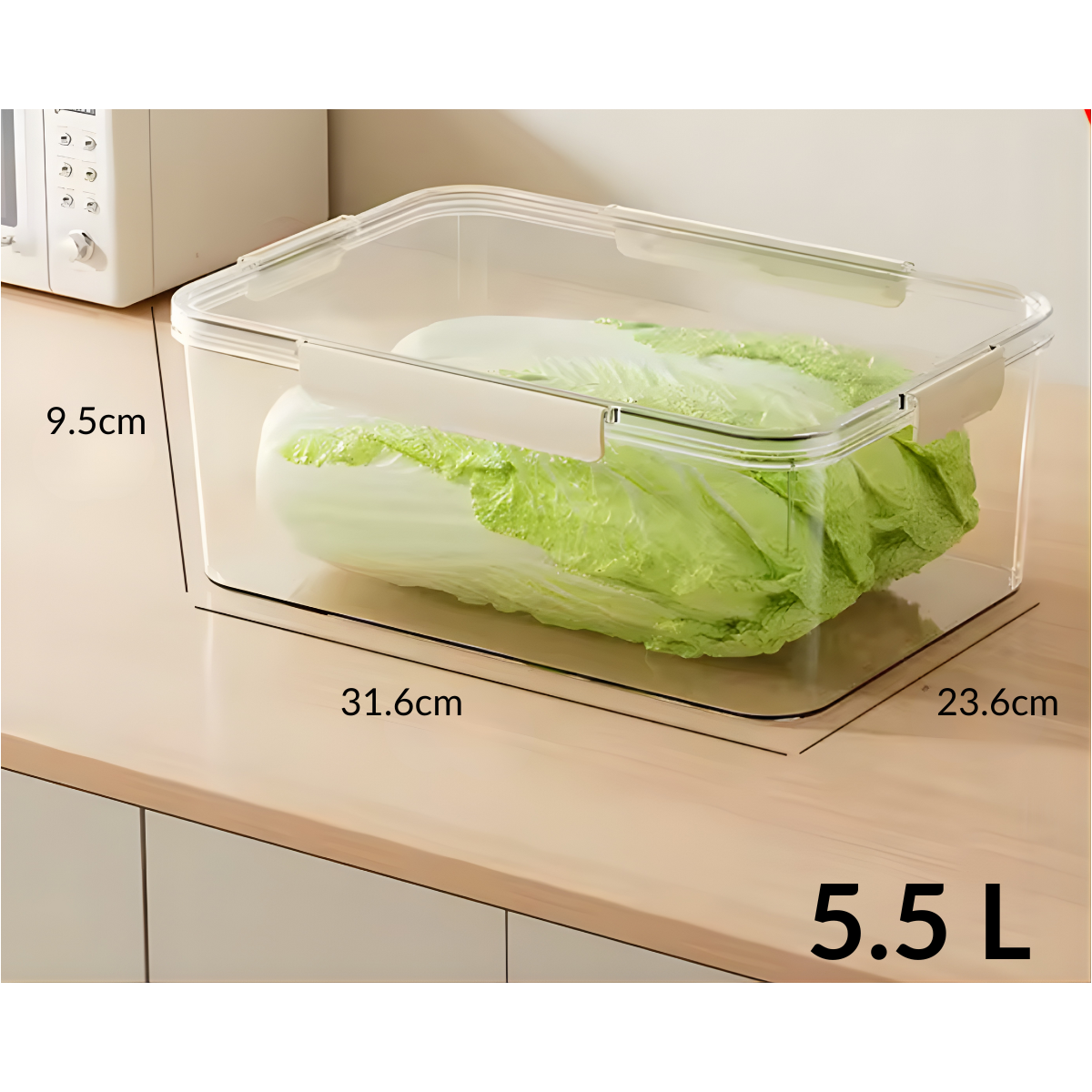 Set 5 Contenedores Taper Tupper Transparente Herméticos-5