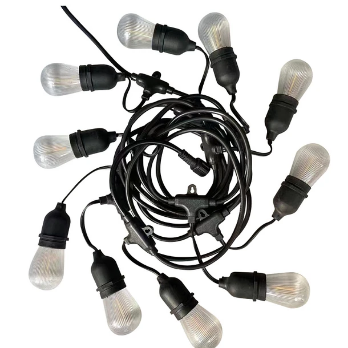 Guirnalda Focos Exterior Recarga Solar 10 Metros Luz C lida-2