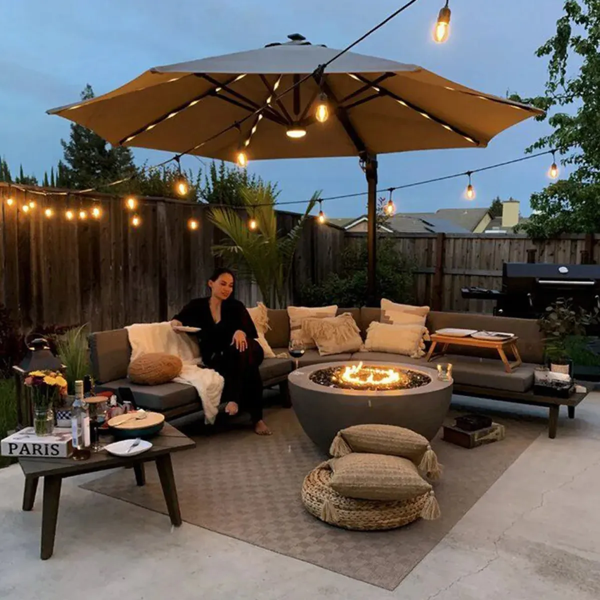 Guirnalda Focos Exterior Recarga Solar 10 Metros Luz C lida-4