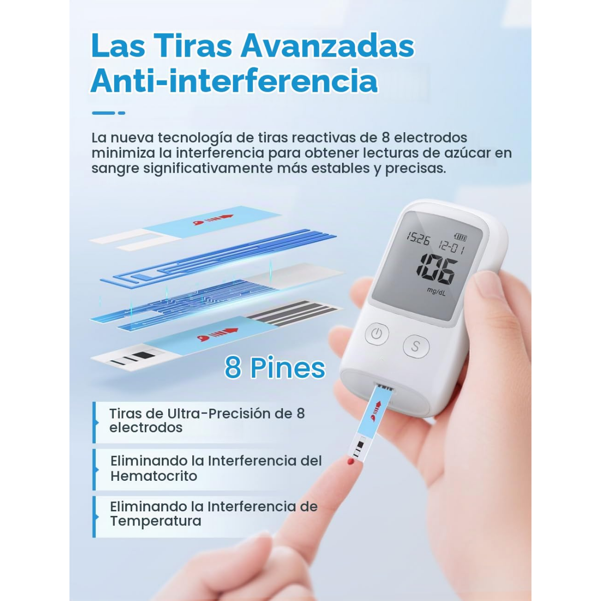 Glucometro Portatil Digital Bgm t1 Medidor Azucar En Sangre-4