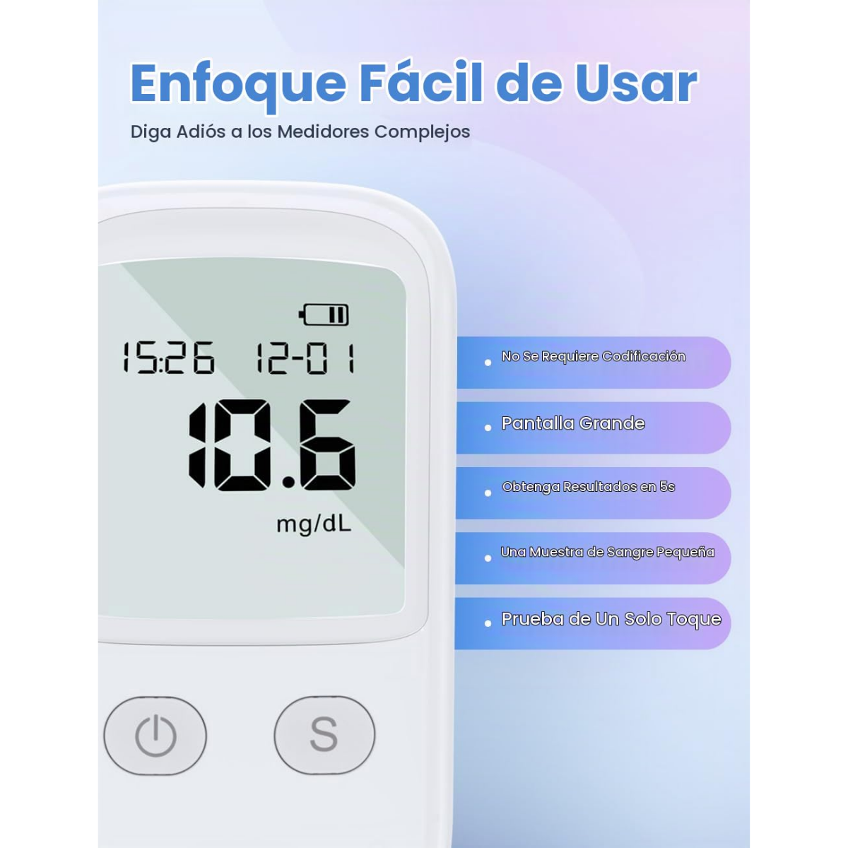 Glucometro Portatil Digital Bgm t1 Medidor Azucar En Sangre-7