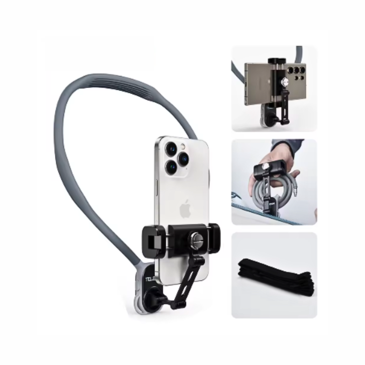 Soporte De Cuello Para Cámaras Celular Grabación Videos-3