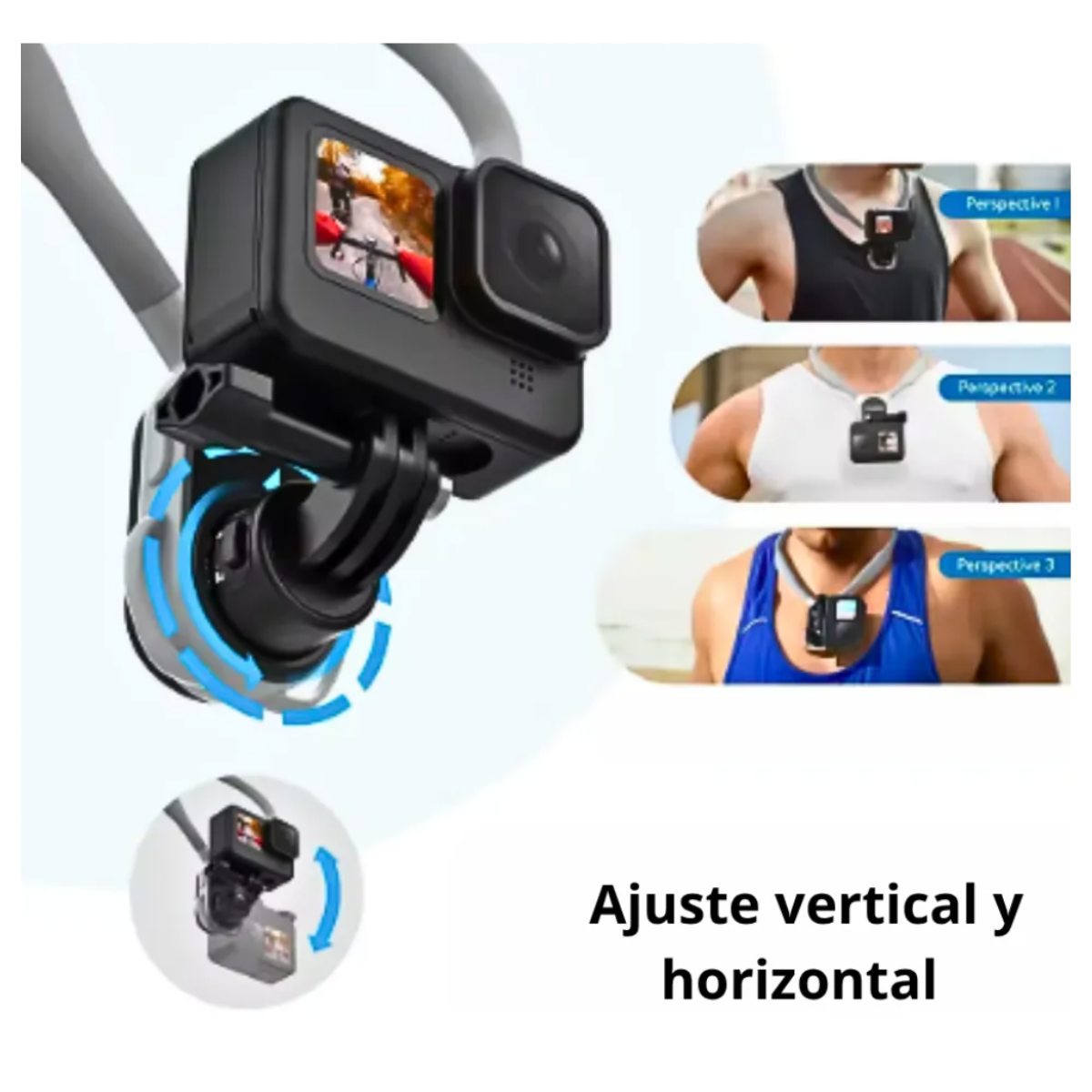 Soporte De Cuello Para Cámaras Celular Grabación Videos-4