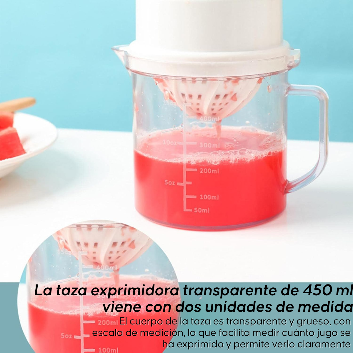 Exprimidor De Jugo Manual Para Naranja Y Limon Con Jarra-6