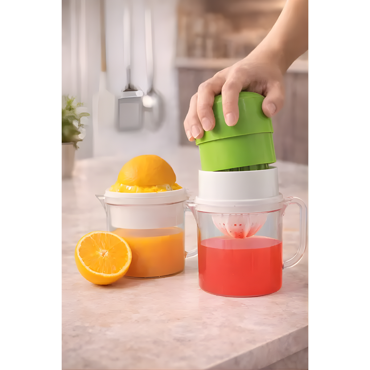 Exprimidor De Jugo Manual Para Naranja Y Limon Con Jarra-8