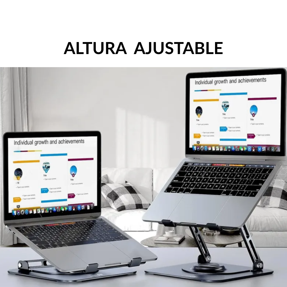 Soporte Para Notebook Laptop Tablet iPad Base Rotación 360-4