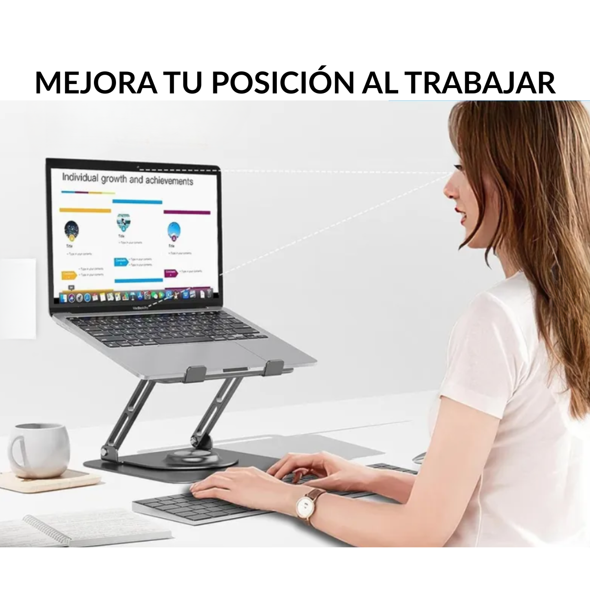 Soporte Para Notebook Laptop Tablet iPad Base Rotación 360-6