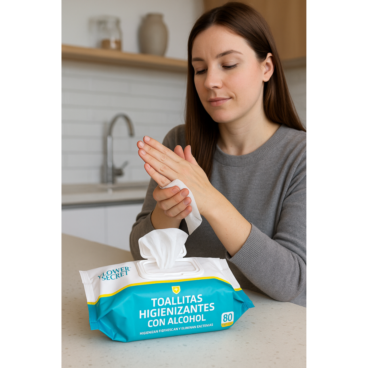 Pack 240 Toallas Húmedas Higiénicas Con Alcohol Multiuso-2