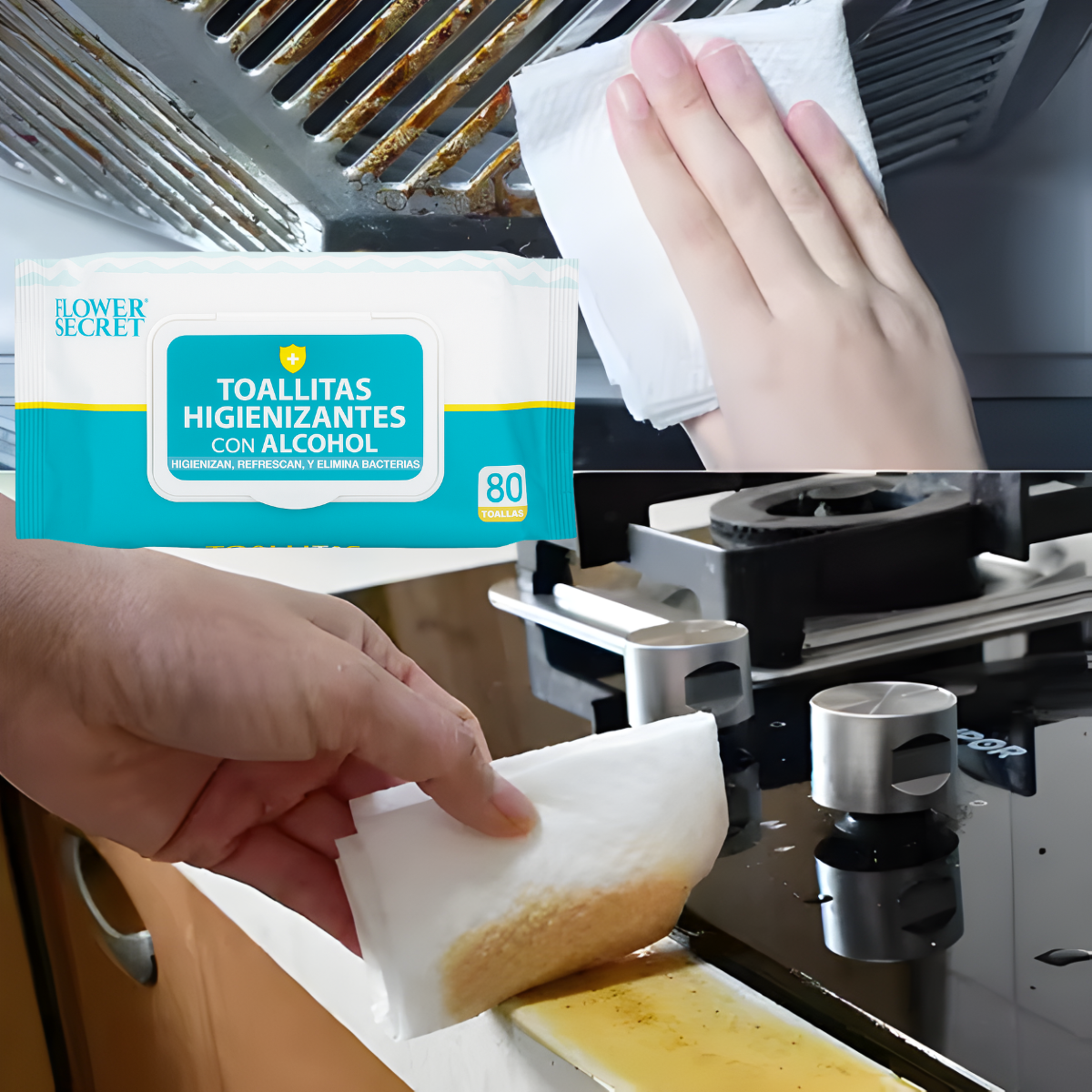 Pack 240 Toallas Húmedas Higiénicas Con Alcohol Multiuso-5