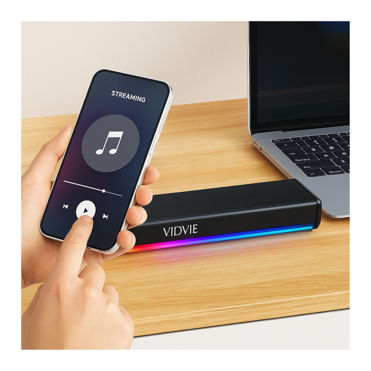 Parlante Altavoz Bluetooth Portátil Luz Rgb-5