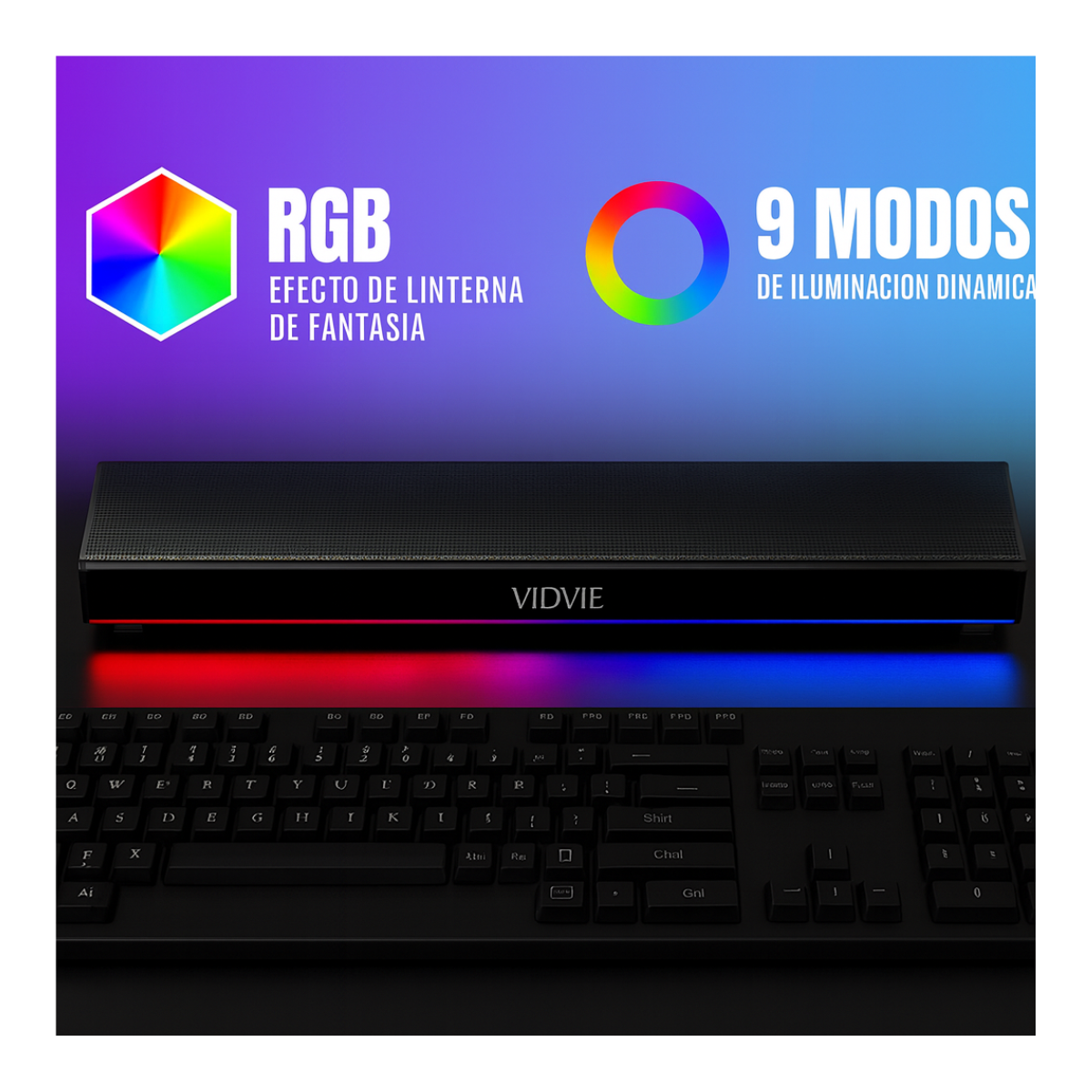 Parlante Altavoz Bluetooth Portátil Luz Rgb-6