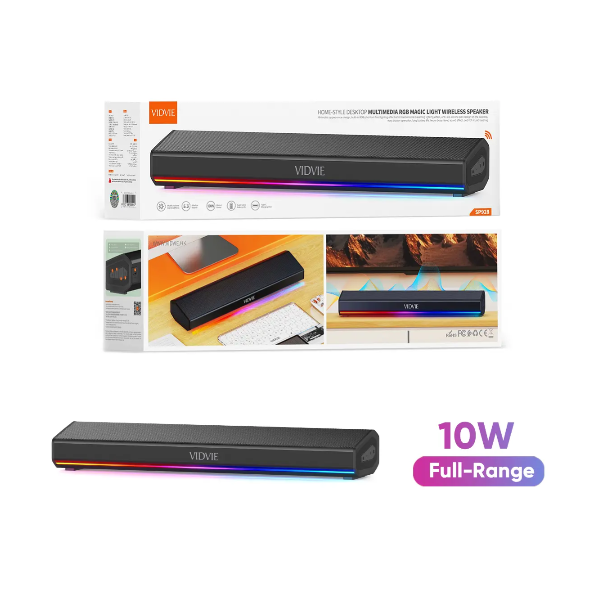 Parlante Altavoz Bluetooth Portátil Luz Rgb-7