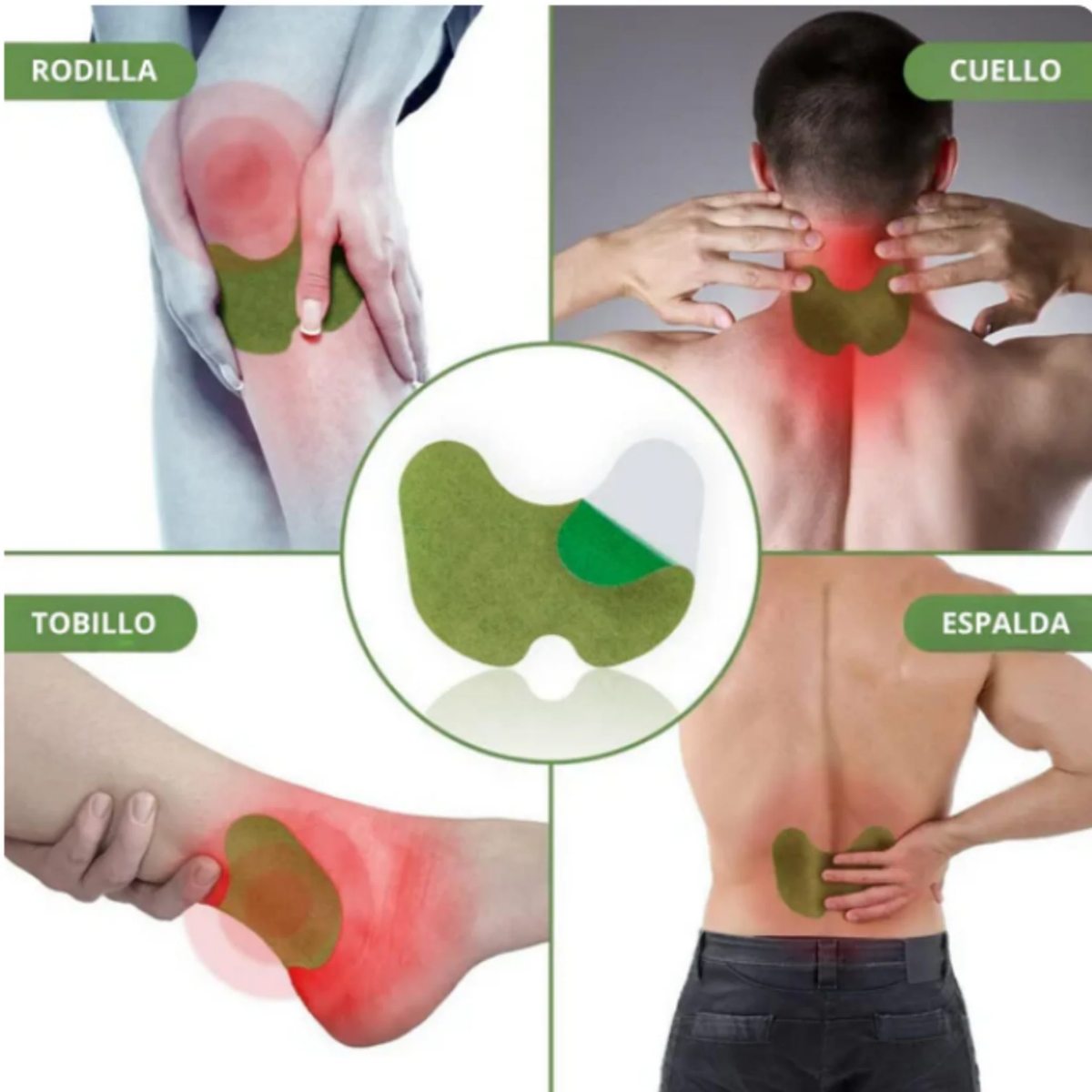 Pack 10 Parches Para Alivio Dolor De Rodilla Chinese Herbal-6